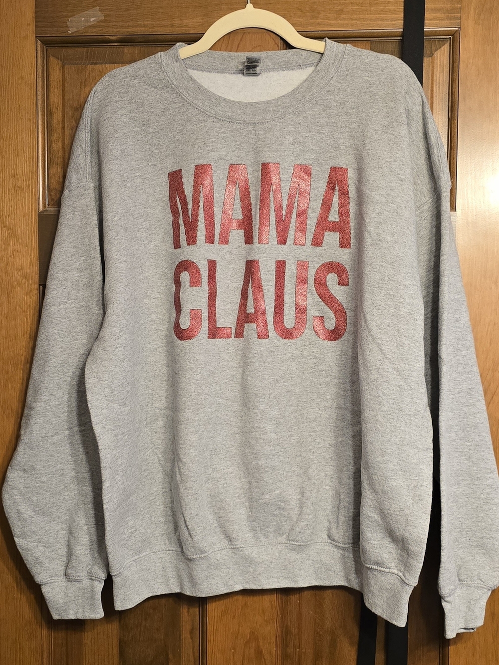 Mama Claus Grey Crewneck Sweatshirt